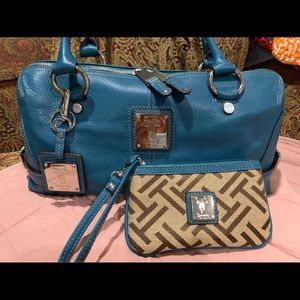 Brand New Tignanello leather purse with matching coin purse